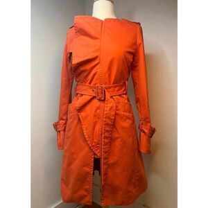 BCBG Maxazria Belted Ruffle Trench‎ Coat
